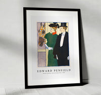 Edward Penfield - Woman holding a horse racing ticket 1895