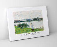 Claude Monet - The Promenade with the Railroad Bridge, Argenteuil 1874