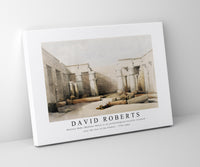 David Roberts - Medinet Habu (Medint) in Thebes-1796-1864