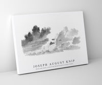 Joseph august Knip - Black and white cloud from Wolkenstudies (cloud study)