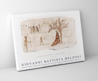 Giovanni Battista Belzoni - Plate 29  Figures taken from an ancient wall near the Temple at Offedina in Nubia illustration from the kings tombs in Thebes 1778-1823