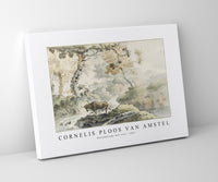Cornelis ploos van amstel - Boslandschap met stier-1821