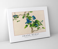 Zhang Ruoai - Climbing Blue Flowers (18th Century)