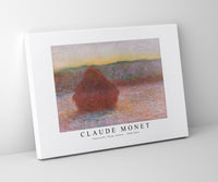 Claude Monet - Haystacks, Thaw, Sunset 1890-1891