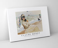 Claude Monet - Camille on the Beach in Trouville 1870