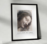 Leonardo Da Vinci - The Head of the Virgin in Three-Quarter View Facing Right 1510-1513