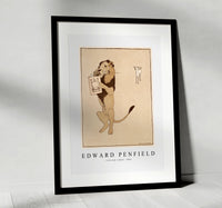 Edward Penfield - Lion and a book 1894