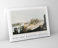 Giovanni Battista Belzoni - View of the ruins of Ombos and adjacent country illustration from the kings tombs in Thebes 1778-1823