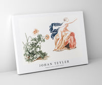 Johan Teyler -Poppies and a naked woman
