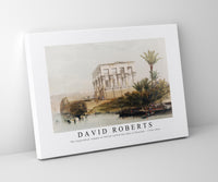 David Roberts - The hypaethral temple at Philae called the Bed of Pharaoh-1796-1864