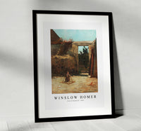 winslow homer - French Farmyard -1867