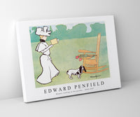 Edward Penfield - Woman reading in the garden 1890-1907