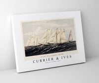 Currier & Ives - Yachts on a summer cruise