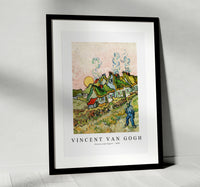 Vincent Van Gogh - Houses and Figure 1890