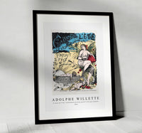 Adolphe Willette - A cause de l'été, l'Evénement parisien paraît 2 fois par semaine 1881