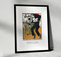 Moriz Jung - Vienesse Café In the Reading Room (Wiener Café Im Lesezimmer) (1911)