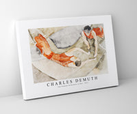 Charles demuth - Two Trapeze Performers in Red-1917