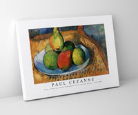 Paul Cezanne - Plate of Fruit on a Chair (Assiette de fruits sur une chaise) 1879-1880