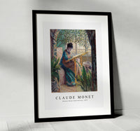 Claude Monet - Madame Monet Embroidering 1875