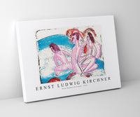 Ernst Ludwig Kirchner - Three Bathers by Stones 1913