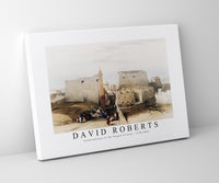 David Roberts - Grand entrance to the Temple of Luxor-1796-1864