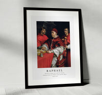 Raphael - Portrait of Pope Leo X and his cousins, cardinals Giulio de' Medici and Luigi de' Ross 1518-1519