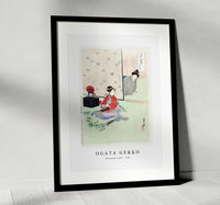 Ogata Gekko - Wrapping a gift (1896)