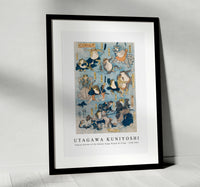 Utagawa Kuniyoshi - Famous Heroes of the Kabuki Stage Played by Frogs 1798-1861