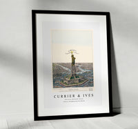 Currier & Ives - The Great Bartholdi Statue, Liberty Enlightening the World
