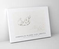 Cornelis ploos van amstel - Studie van naakt kind liggend op de rug-1764