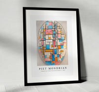 Piet Mondrian - Composition in Oval with Colour Planes 1 1914