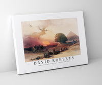 David roberts - Approach of the simoom Desert of Gizeh-1796-1864