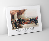 David Roberts - Interview with The Viceroy of Egypt at His palace at Alexandria-1796-1864