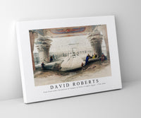 David Roberts - View from under the portico of Temple of Edfou in upper Egypt-1796-1864