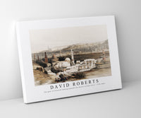 David Roberts - The gate of Citzenib looking towards the desert of Suez Cairo-1796-1864