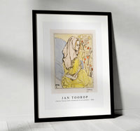 Jan Toorop - Charley Toorop with a headscarf in an armchair (1898)