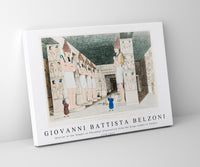 Giovanni Battista Belzoni - Interior of the Temple at Ybsambul illustration from the kings tombs in Thebes 1778-1823