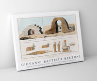 Giovanni Battista Belzoni - Egyptian Arches, Existing in Thebes, and several animal Mummies illustration from the kings tombs in Thebes by Giovanni Battista Belzoni 1778-1823