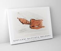 Giovanni Battista Belzoni - Plate 28  Colossal Head of Red Granite 1778-1823