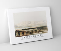 David Roberts - Libyan chain of mountains from the Temple of Luxor-1796-1864