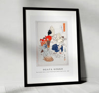 Ogata Gekko - The Sculptor Hidari Jingorō Watching his Work Come to Life (ca. 1887)