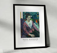 Paul Gauguin - Woman in front of a Still Life by Cézanne 1890