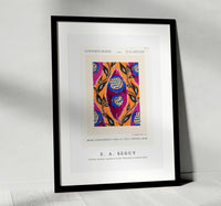 E.A.Seguy - Flower pochoir pattern in Art Nouveau oriental style