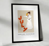 Edward Penfield - Woman lighting up firecrackers 1894