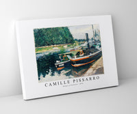 Camille Pissaro - Barges at Pontoise 1876