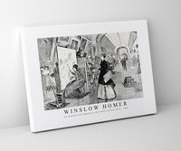 Winslow Homer - Art Students and Copyists in the Louvre Gallery, Paris 1864