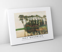 Piet Mondrian - Farmstead along the water screened by nine tall trees 1905