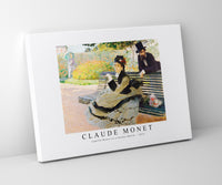 Claude Monet - Camille Monet on a Garden Bench 1873