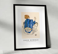 Egon Schiele - Seated Woman, Back View 1917