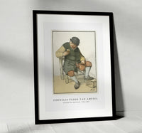 Cornelis ploos van amstel - Zittende boer met kruik-1763-1768